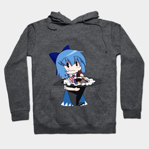 Cirno's Goody Hat Hoodie by MemeShark